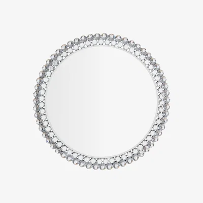 Knees Summerside 60cm Medium Round Wall Mirror - Silver