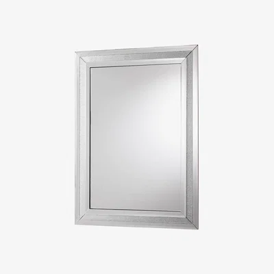 Knees Juliana Medium Rectangle Wall Mirror - Silver