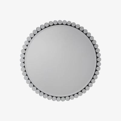 Knees Dukinfield Medium Round Wall Mirror - Silver