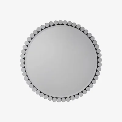 Knees Dukinfield Medium Round Wall Mirror - Silver