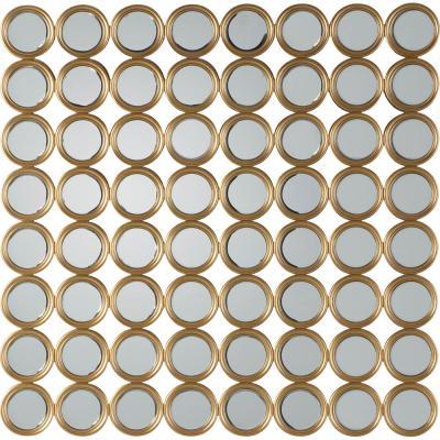 Knees Caine Large Irregular Wall Mirror - Gold