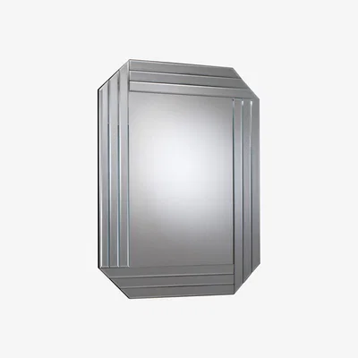 Knees Ima Large Rectangle Wall Mirror - Silver