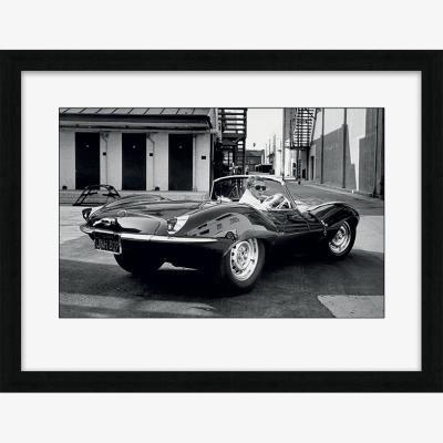 Knees Steve McQueen Jaguar 60 x 80cm Framed Wall Art