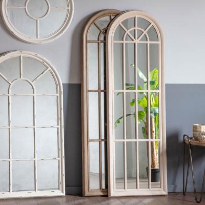 Knees Curtis Extra Large Arched Wall Mirror - White
