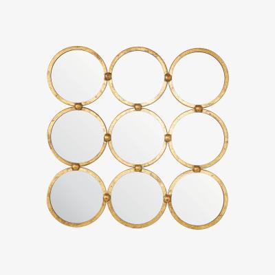 Knees Fidela Medium Square Wall Mirror - Gold