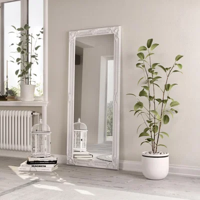 Knees Charmant Extra Large Rectangle Leaner Mirror - White