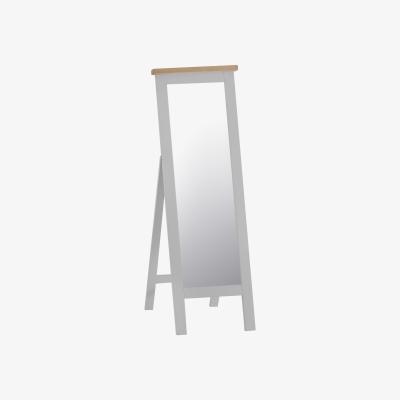 Knees Terranostra Large Rectangle Cheval Mirror - Grey