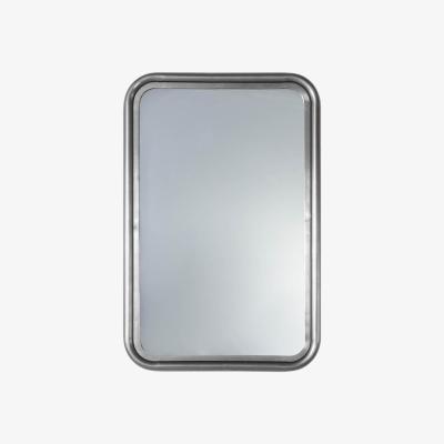 Knees York 91cm Medium Rounded Rectangle Wall Mirror - Silver