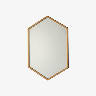 Knees Northwich Medium Hexagon Wall Mirror - Gold