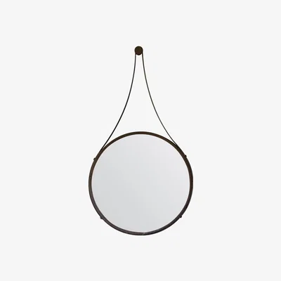 Knees Isela 91cm Medium Round Wall Mirror - Bronze