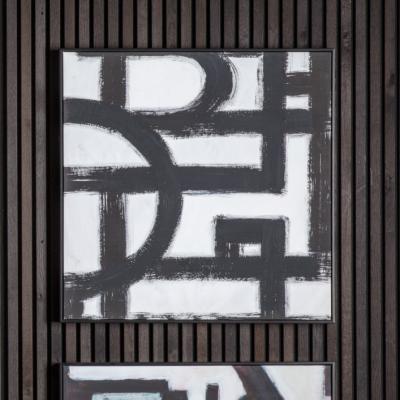 Knees Underpass 75cm x 75cm Abstract Framed Canvas