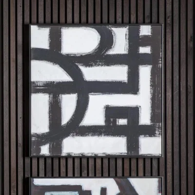 Knees Underpass 75cm x 75cm Abstract Framed Canvas