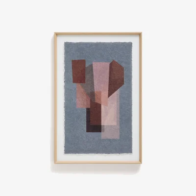 Kave Home Veluni multicoloured recycled paper picture 60 x 90cm