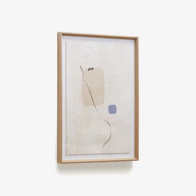 Kave Home Abstract Sormi Beige Painting 50 x 70 cm