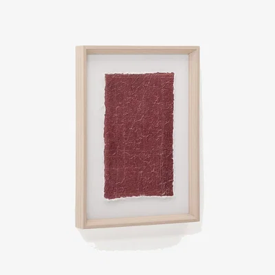 Kave Home Durkan maroon picture on recycled paper 30 x 40cm