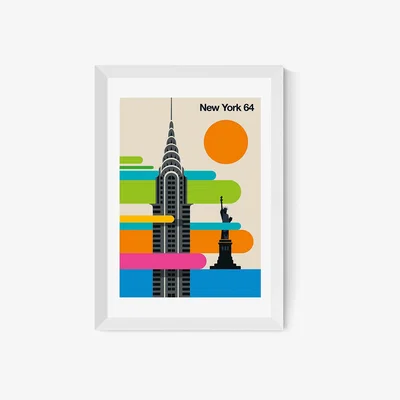 La Redoute A2 Framed New York 64 Print