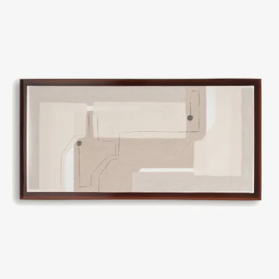 La Redoute Elijah Hand-Painted Acrylic Frame Wall Art