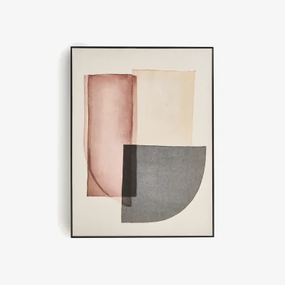 La Redoute Dya Appliqué Linen Wall Art