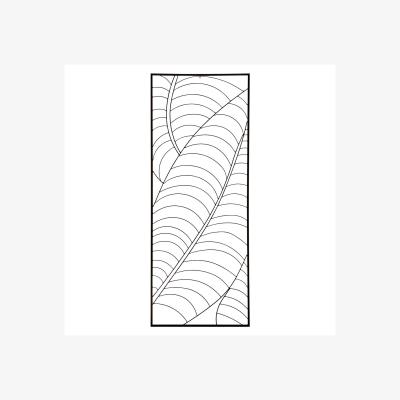 La Redoute Black Metal Leaf Design Wall Art
