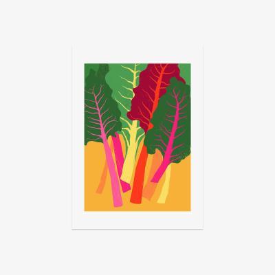 La Redoute A2 Unframed Rainbow Chard Print