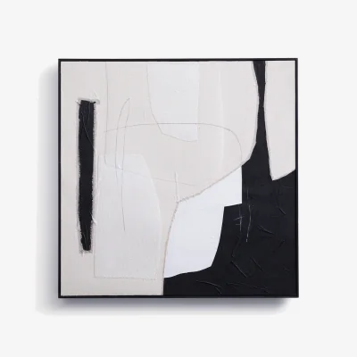 La Redoute Snoh Fabric Collage/Painted Wall Art