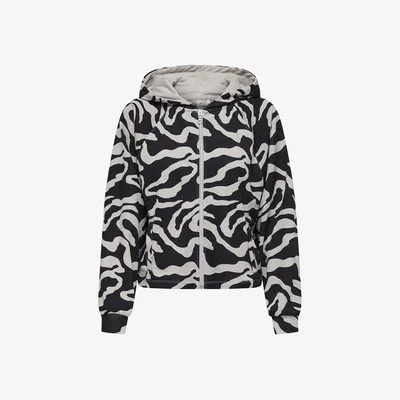 La Redoute Graphic Print Zipped Hoodie