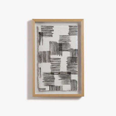La Redoute Onde Hand-Painted Rice Paper Wall Art