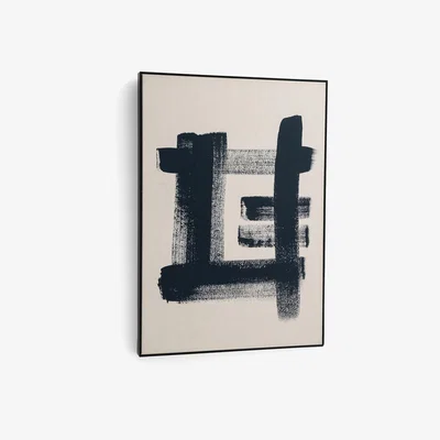 La Redoute Minimal Printed Linen Canvas