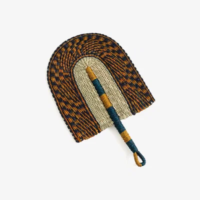 La Redoute Jutlo Woven Straw Fan Artwork