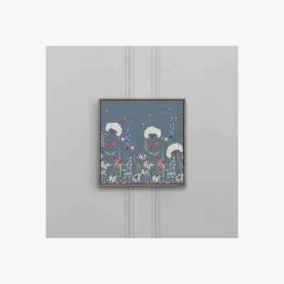 La Redoute Hermione Midnight Floral Framed Canvas