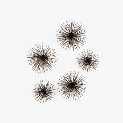 La Redoute Metal Sea Urchins Wall Decoration, Set of 5