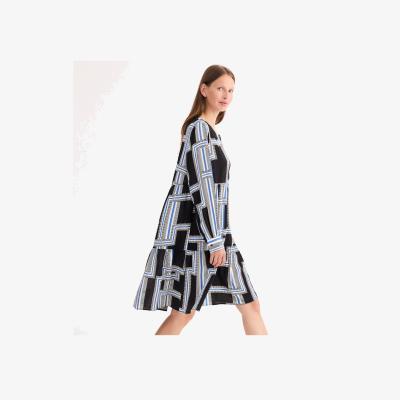 La Redoute Mini Skater Dress in Graphic Print