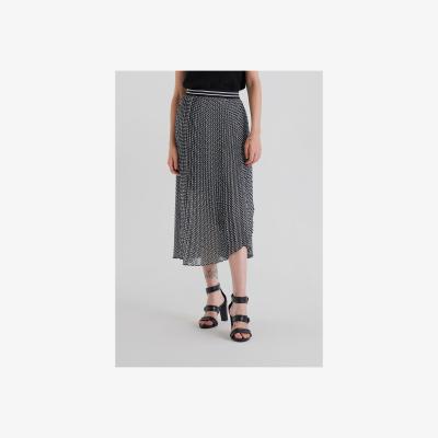 La Redoute Graphic Print Pleated Skirt