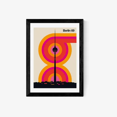 La Redoute A2 Framed Berlin 69 Print