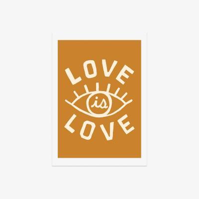 La Redoute A2 Unframed Love is Love Print