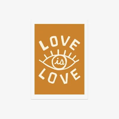 La Redoute A2 Unframed Love is Love Print