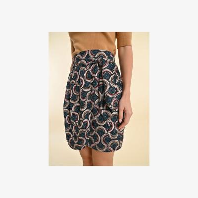 La Redoute Wrapover Mini Skirt in Graphic Print