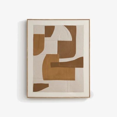 La Redoute Sepya Framed Canvas in Linen, L80 X H100cm