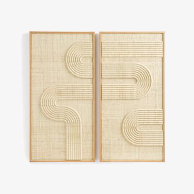La Redoute Telaga Woven Palm Double Wall Art