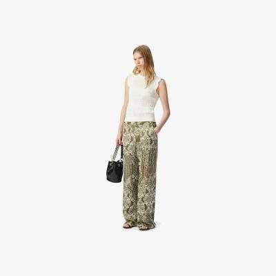 La Redoute Wide Leg Trousers with Graphic Print