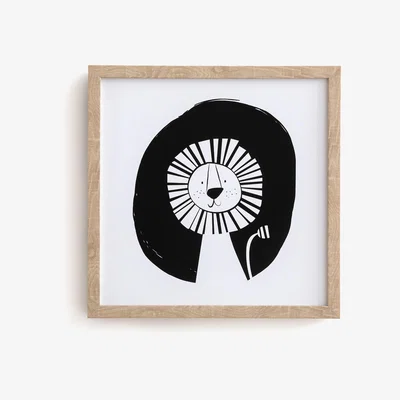 La Redoute Cléo Child's Framed Lion Print