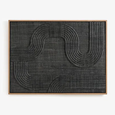 La Redoute Telaga Woven Banana Leaf Wall Art