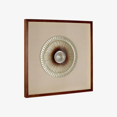 La Redoute Silver Round Carving Framed Wall Art