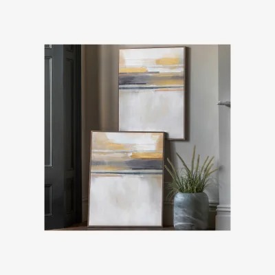 La Redoute Set of 2 Modern Sunset Framed Canvas