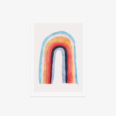 La Redoute A3 Unframed Rainbow Print