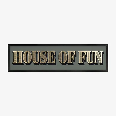 La Redoute 55x15cm Fun House Framed Print