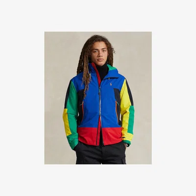 La Redoute Graphic Print Zipped Jacket with Hood