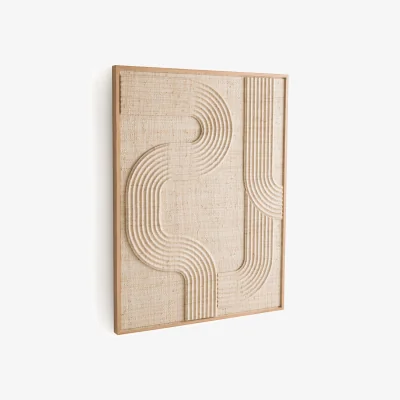 La Redoute Telaga Woven Palm Leaf Wall Art