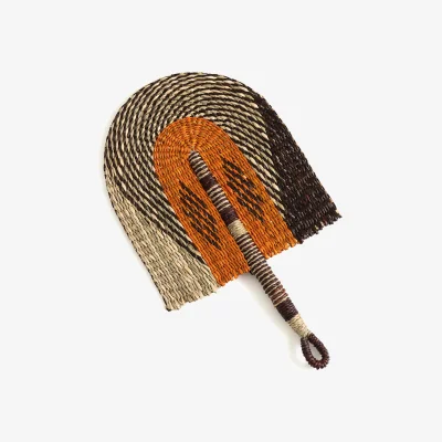 La Redoute Jutlo Woven Straw Fan Artwork