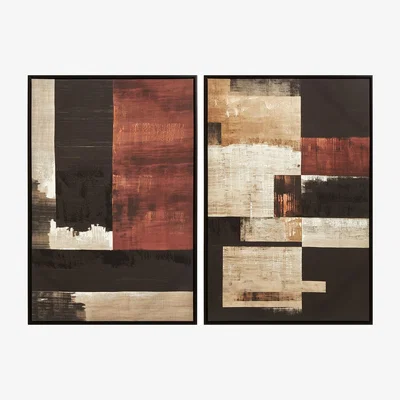 La Redoute 93cm Astratto Set Of 2 Wall Art
